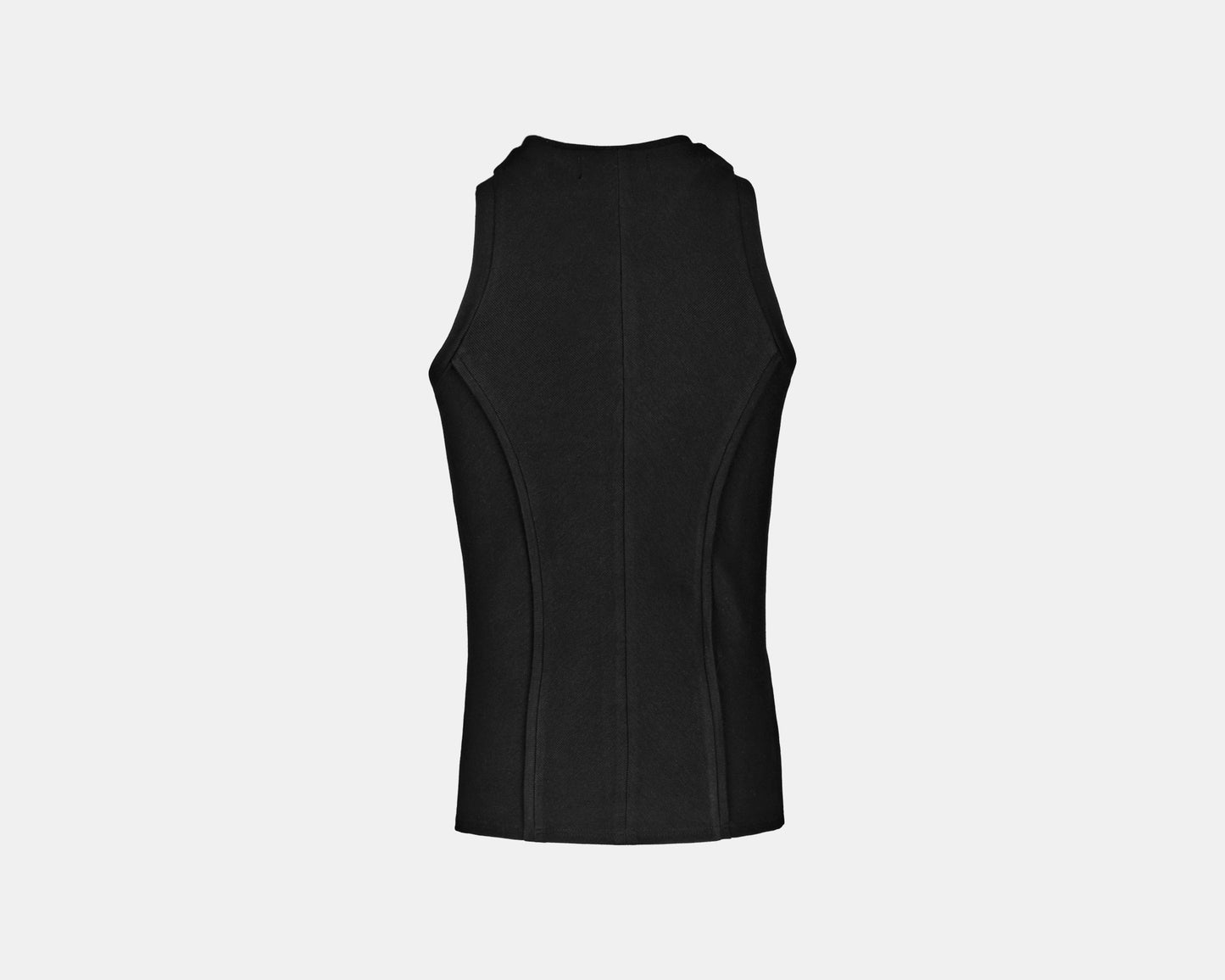 KNIT TANK TOP BLACK