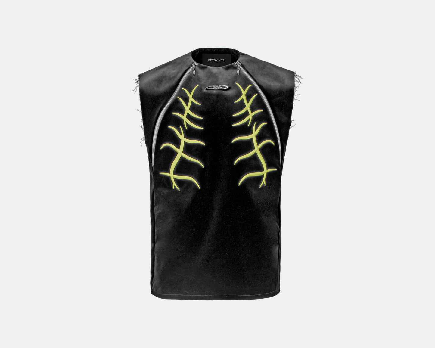 ZIP SLEEVELESS SHIRT LIME
