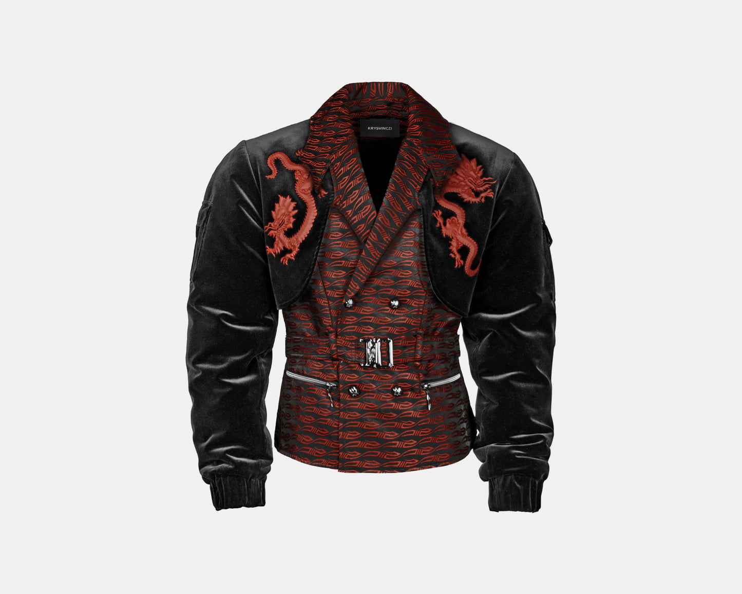 MEISSEN BOMBER RED