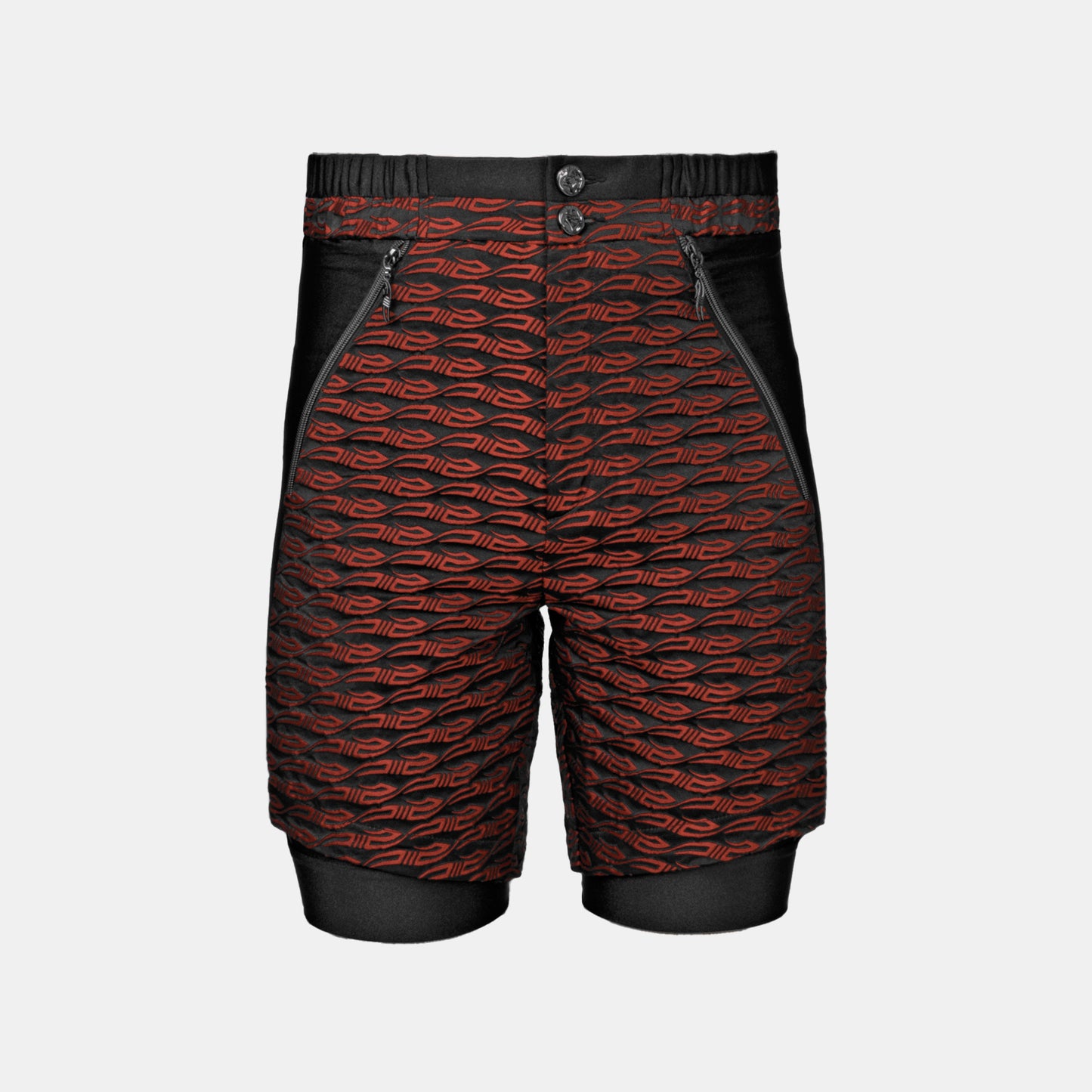 MONOGRAM SHORTS RED