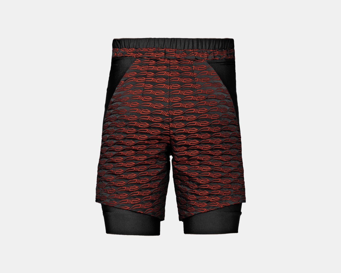 MONOGRAM SHORTS RED