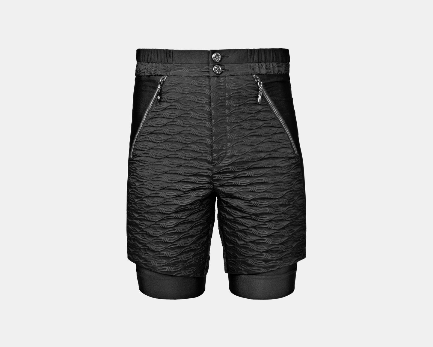 MONOGRAM SHORTS BLACK