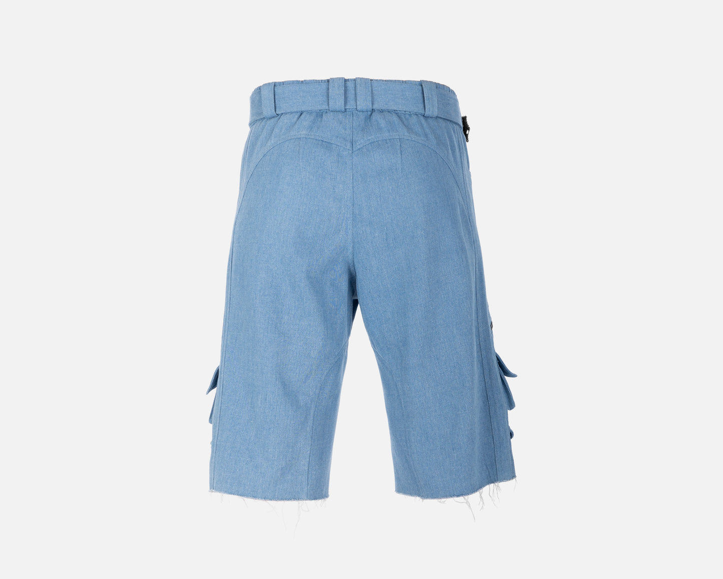 DENIM CARGO SHORTS BLUE