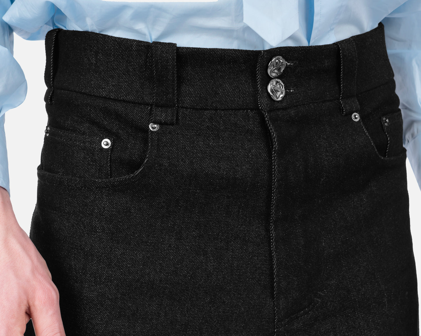 HG DENIM SHORTS BLACK