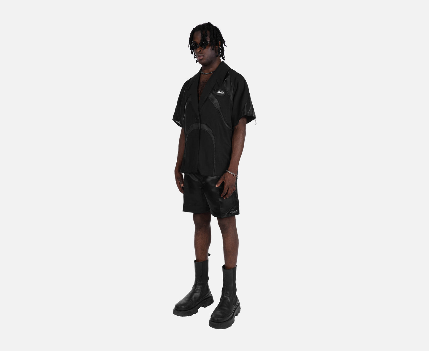 LINEN SHIRT BLACK