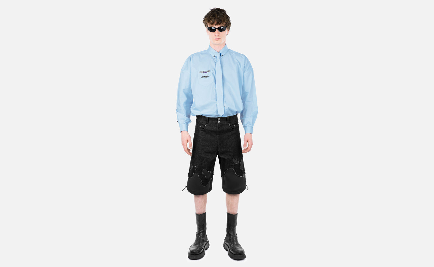 HG DENIM SHORTS BLACK