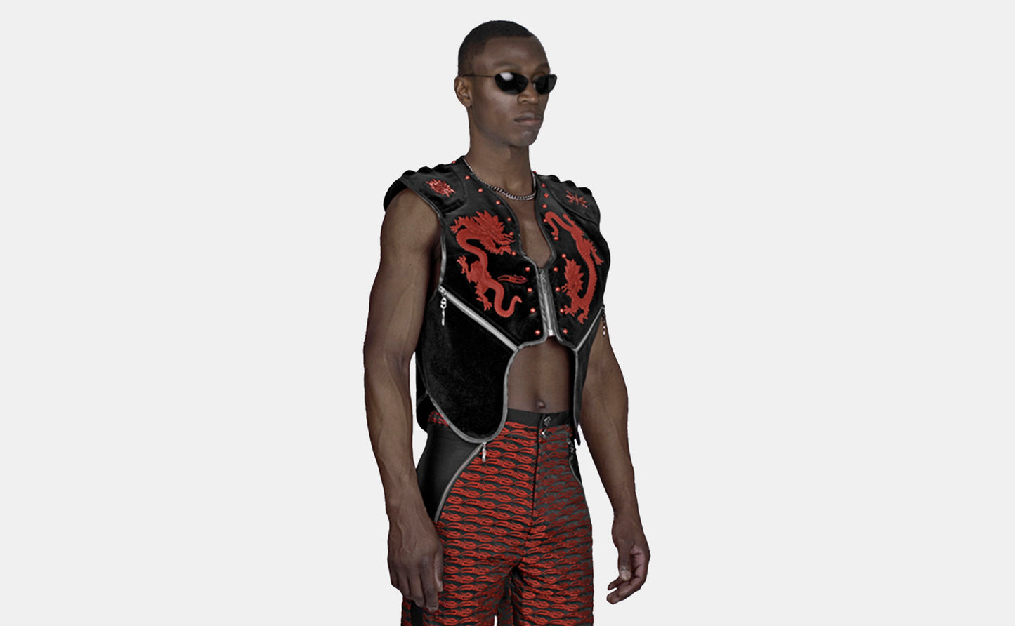 MEISSEN VEST RED