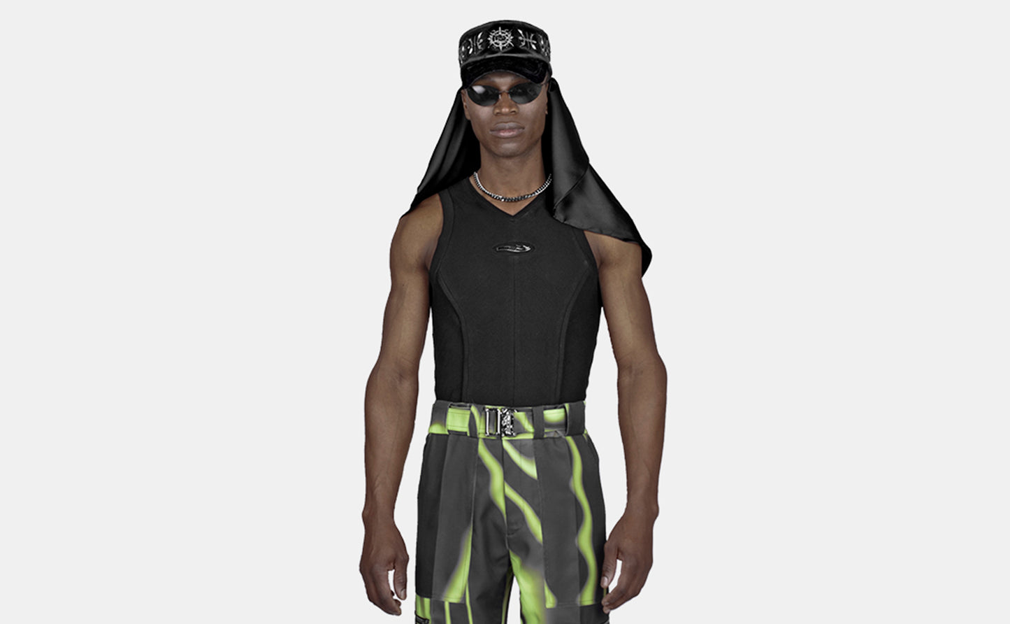 KNIT TANK TOP BLACK