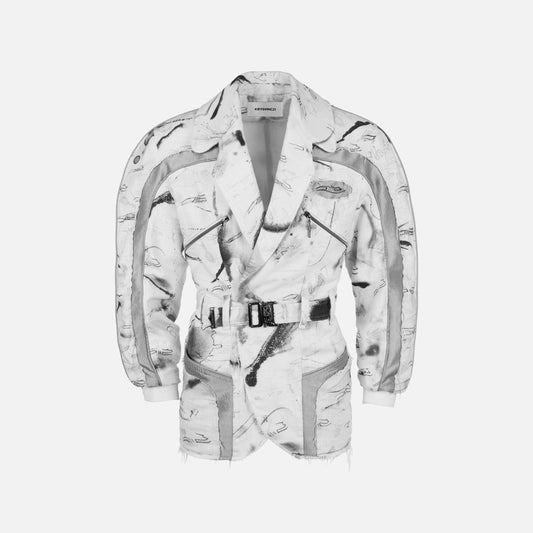 STAINS LINEN BLAZER
