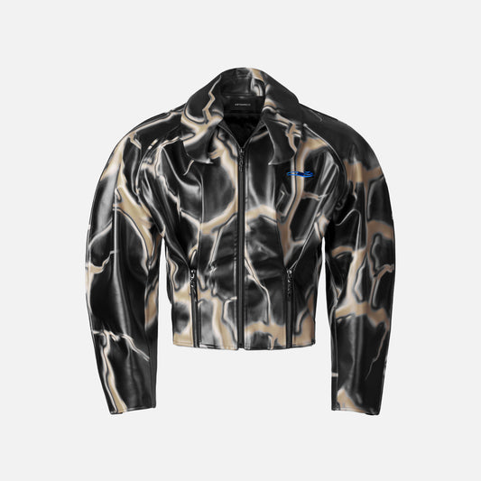 VEINS LEATHER JACKET