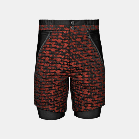 MONOGRAM SHORTS RED