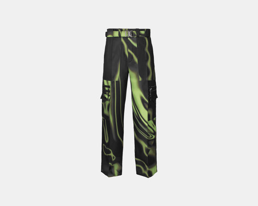 LIME CARGO PANTS