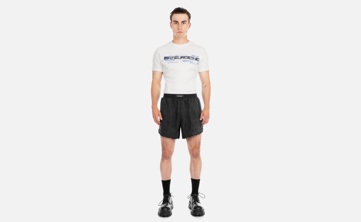 CONTINENTAL PINSTRIPE SHORTS