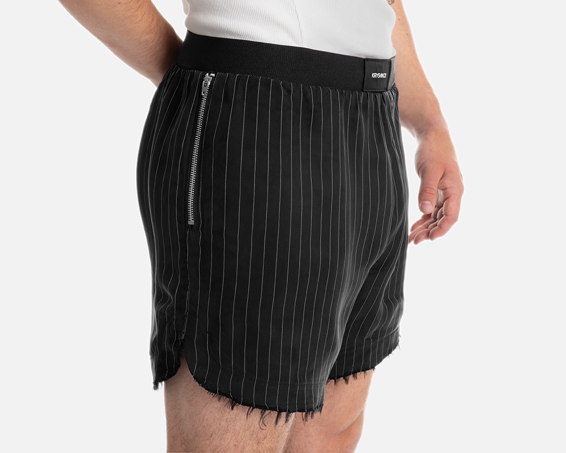 CONTINENTAL PINSTRIPE SHORTS