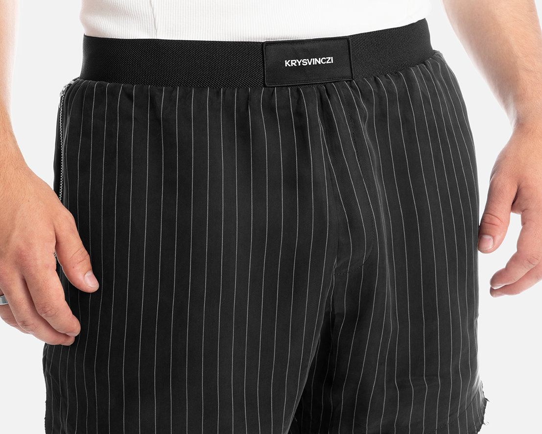 CONTINENTAL PINSTRIPE SHORTS