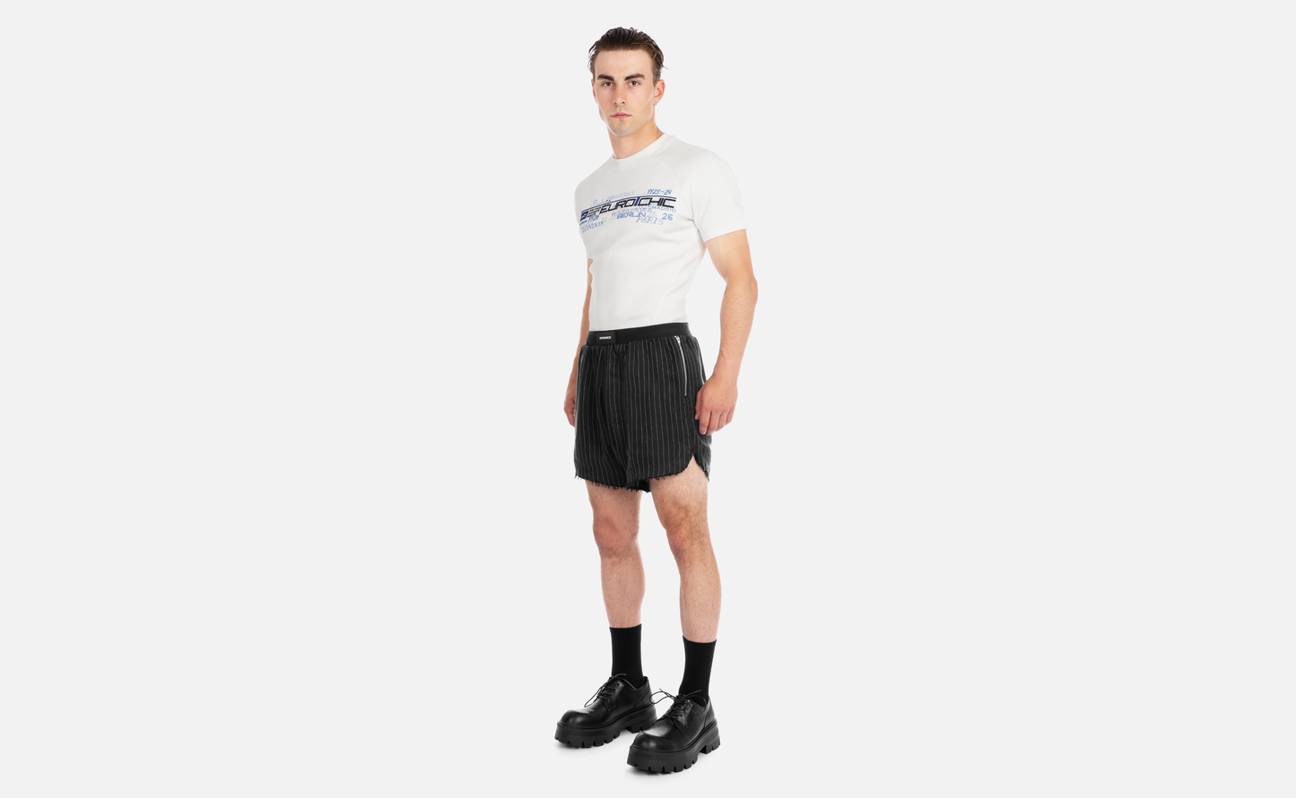 CONTINENTAL PINSTRIPE SHORTS