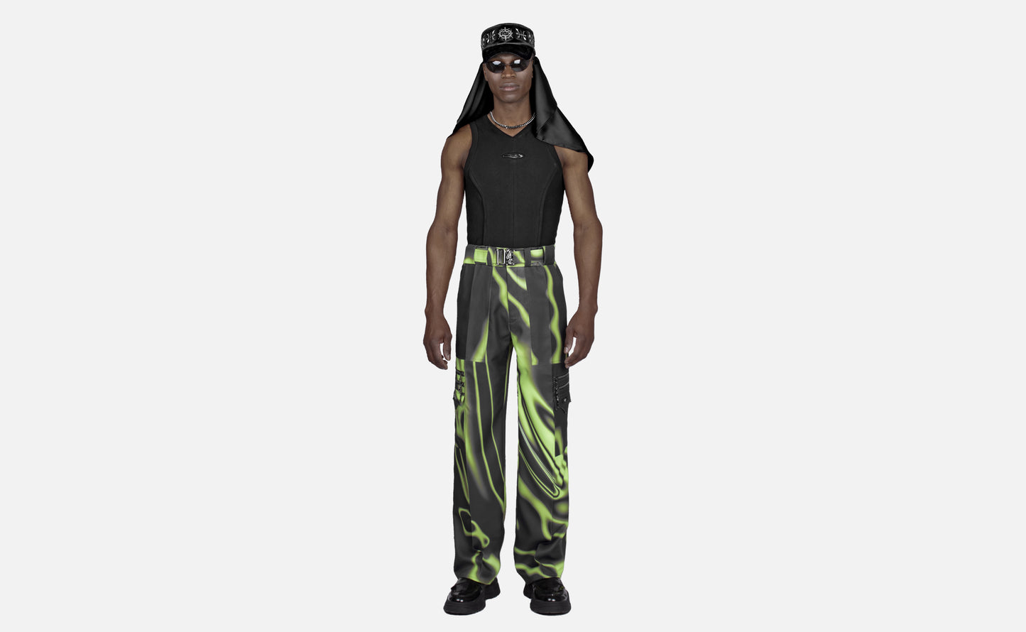 LIME CARGO PANTS