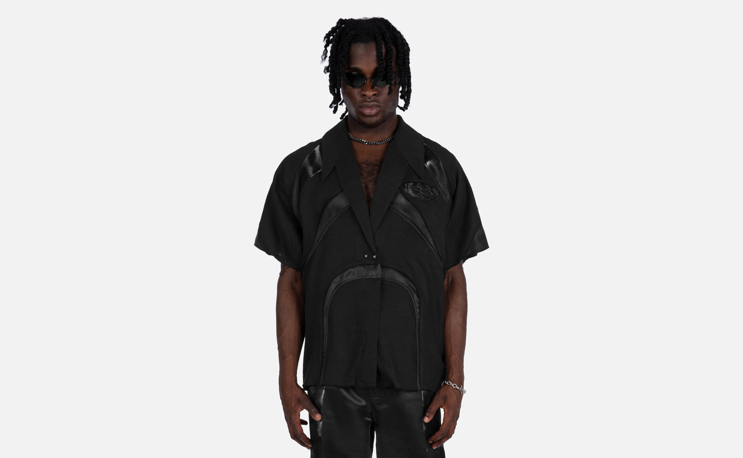 LINEN SHIRT BLACK