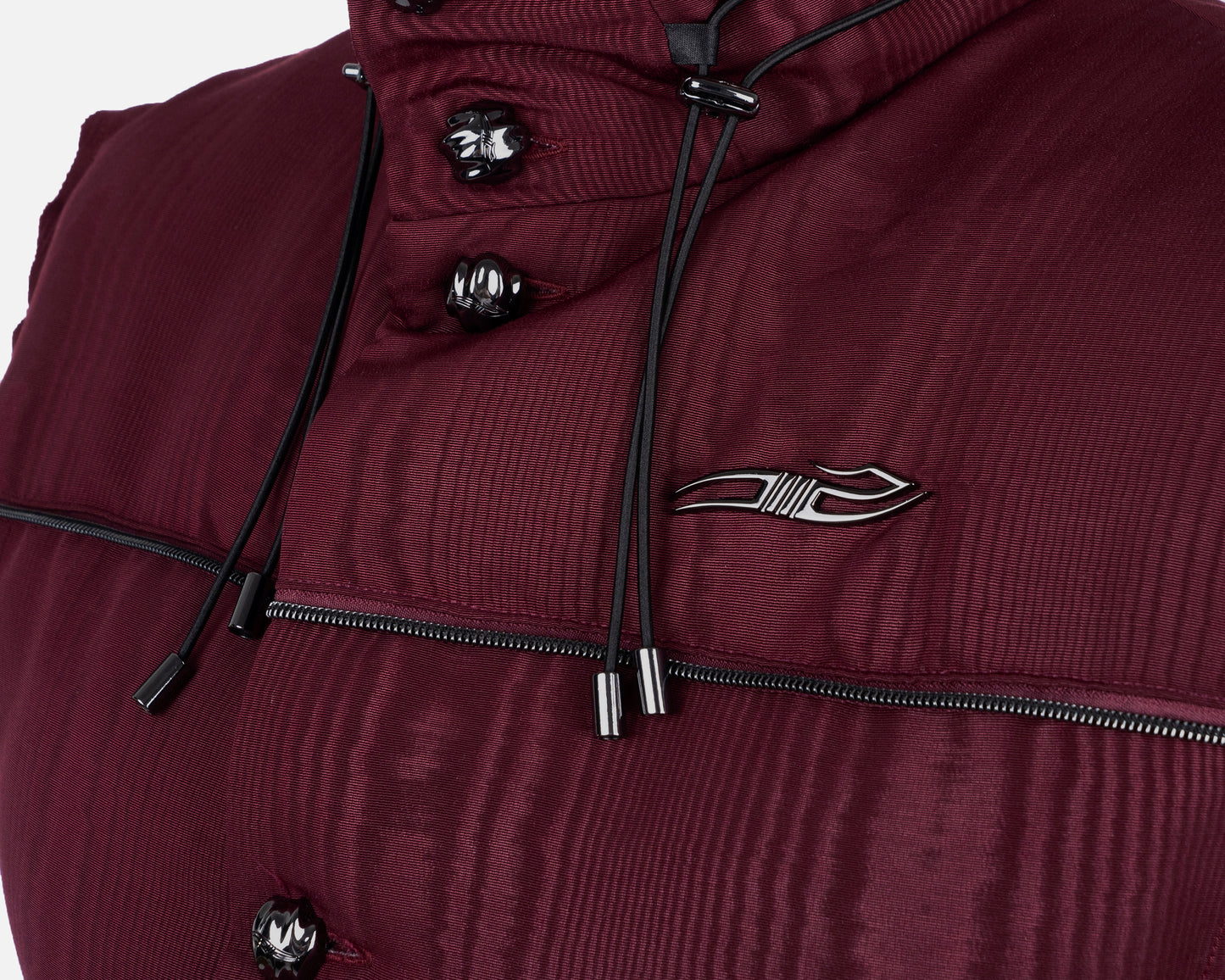 TRACK PUFFER VEST BORDEAUX