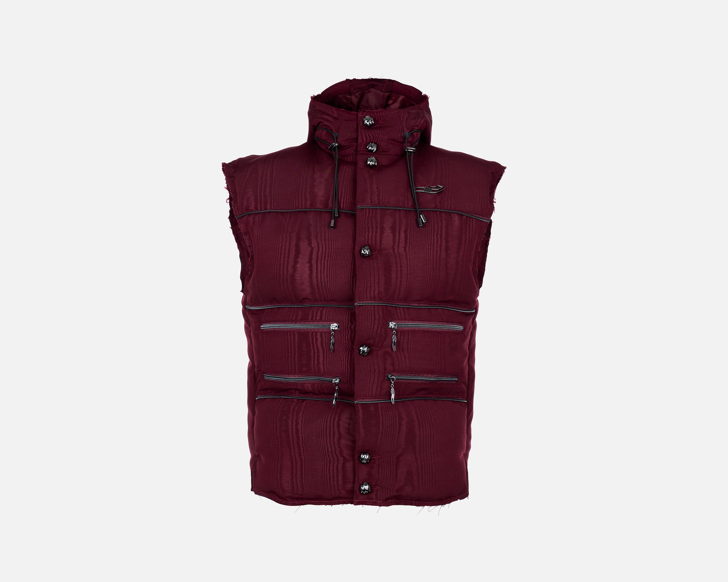 TRACK PUFFER VEST BORDEAUX