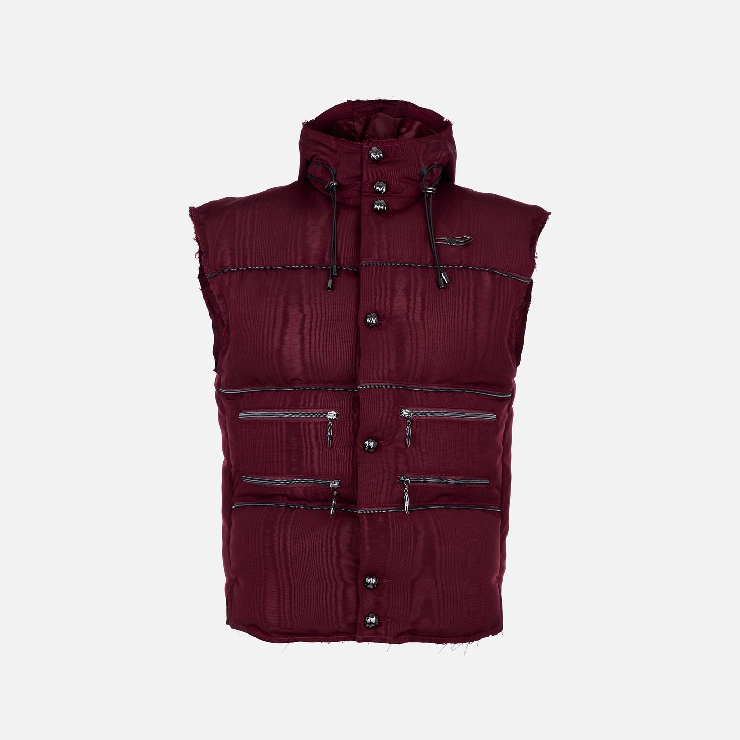 TRACK PUFFER VEST BORDEAUX