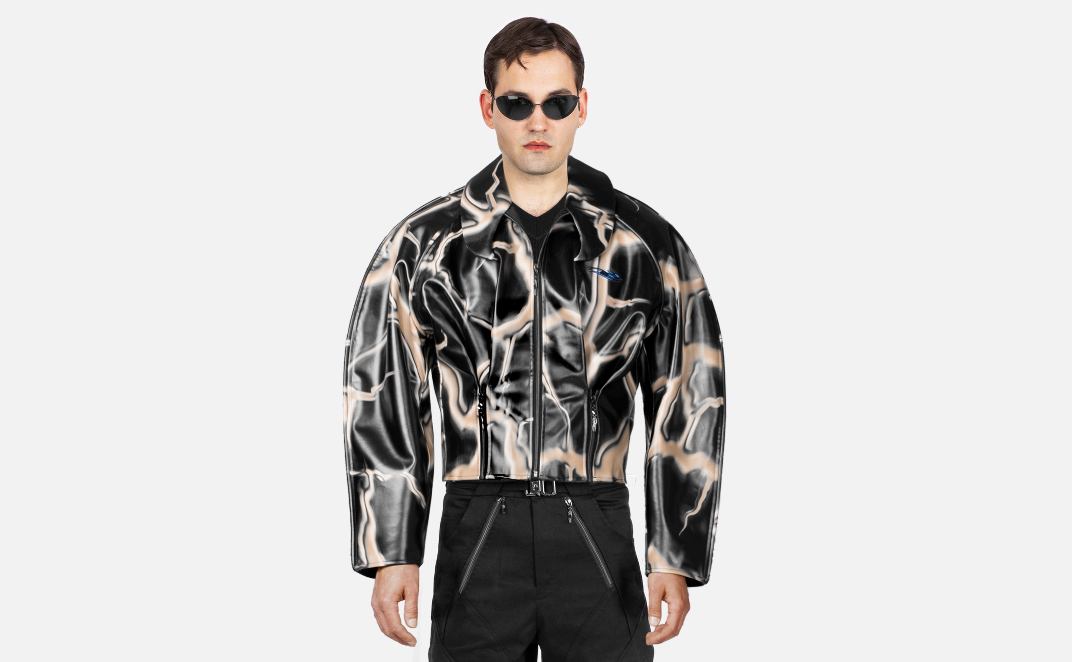 VEINS LEATHER JACKET – KRYSVINCZI